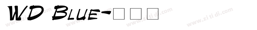 WD Blue字体转换